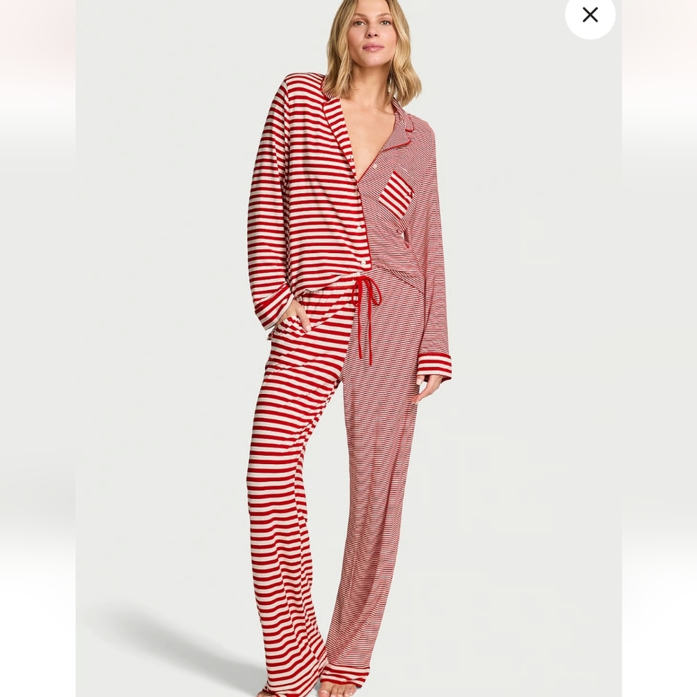 New Victoria Secret So Soft Modal Long Pajama Size Medium Regular